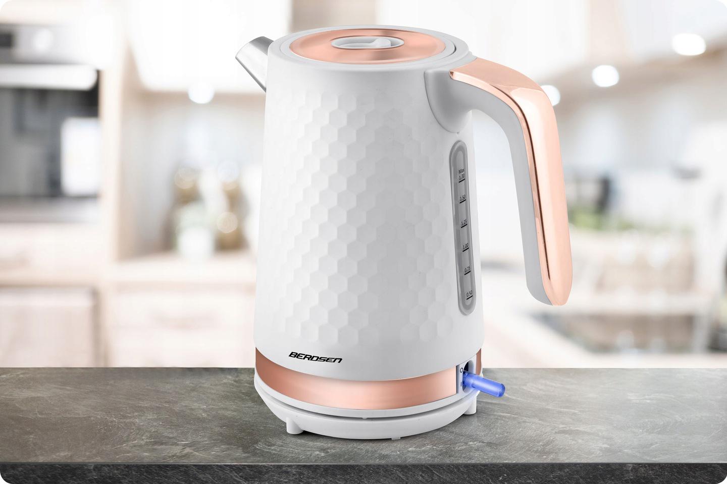 Чайник електричний Berdsen BD-705 1,7 л Біло-золотистий (370502) - фото 9