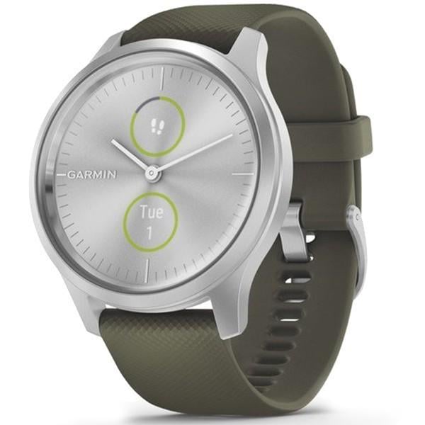 Фитнес-часы Garmin vivomove Style Silver/Moss Green (010-02240-21)