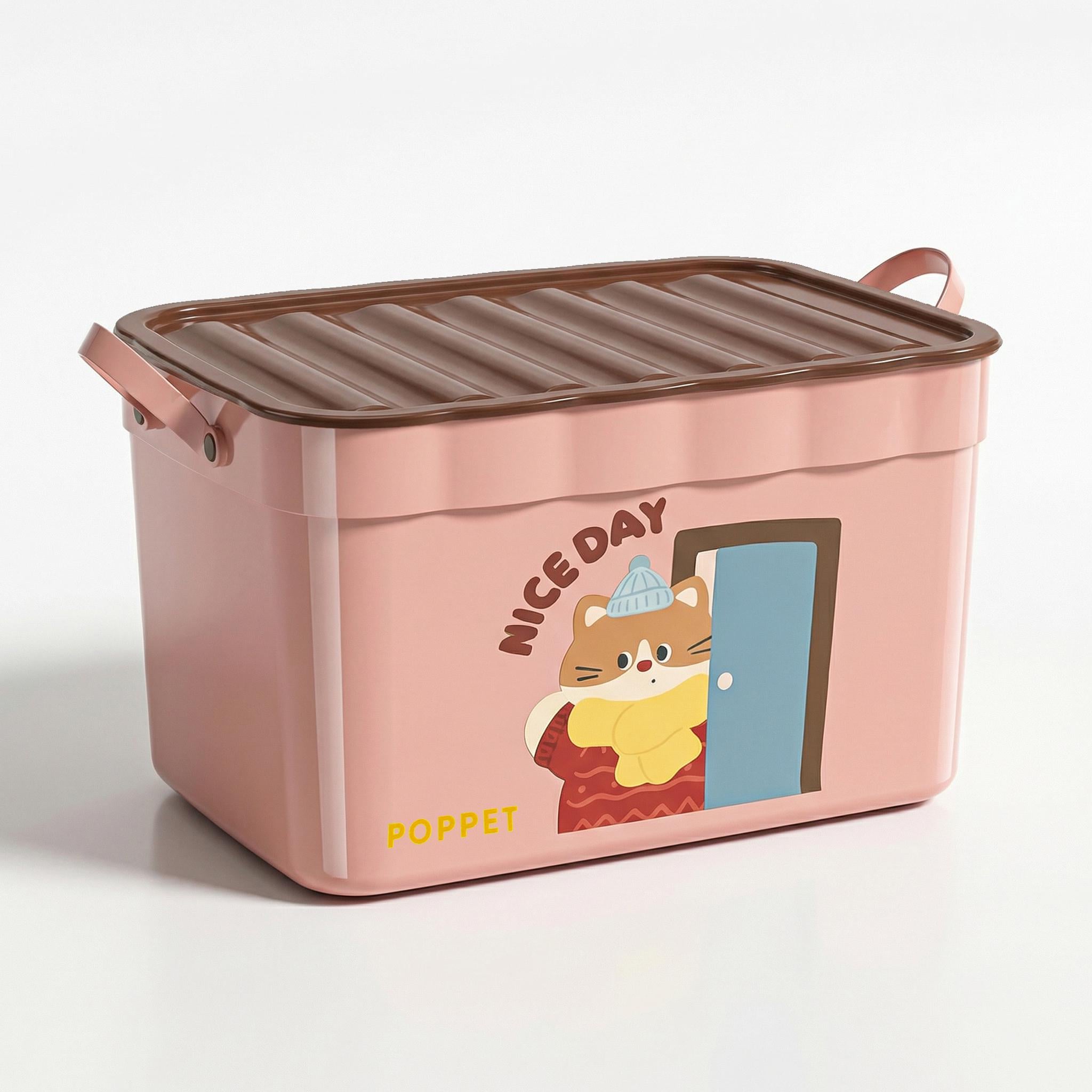 Ящик для хранения игрушек Poppet Хэппи Дэй Розовый (PP-009P-L)