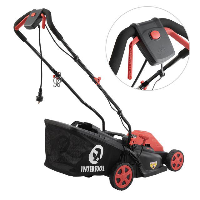 Газонокосарка електрична Storm Intertool 1,4 кВт 230 В 50 Гц 3300 об/хв ширина захвату 340 мм висота зрізу 30-80 мм контейнер 35 л (WT-2264) - фото 7 Газонокосарка електрична Storm Intertool 1,4 кВт 230 В 50 Гц 3300 об/хв ширина захвату 340 мм висота зрізу 30-80 мм контейнер 35 л (WT-2264) - фото 7