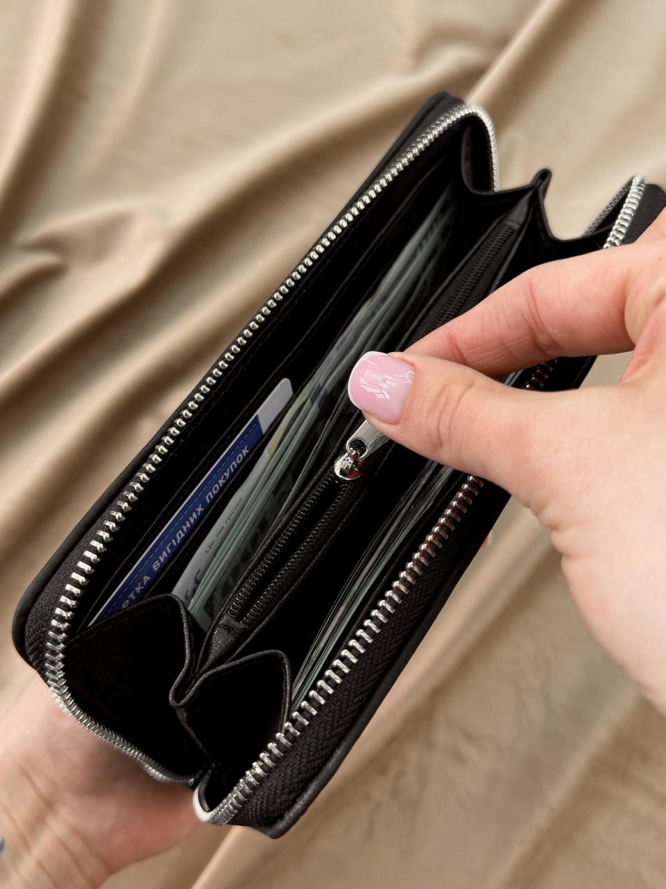 Клатч-гаманець шкіряний з натуральної шкіри Crazy Horse Чорний (2576234712) - фото 7 Клатч-гаманець шкіряний з натуральної шкіри Crazy Horse Чорний (2576234712) - фото 7