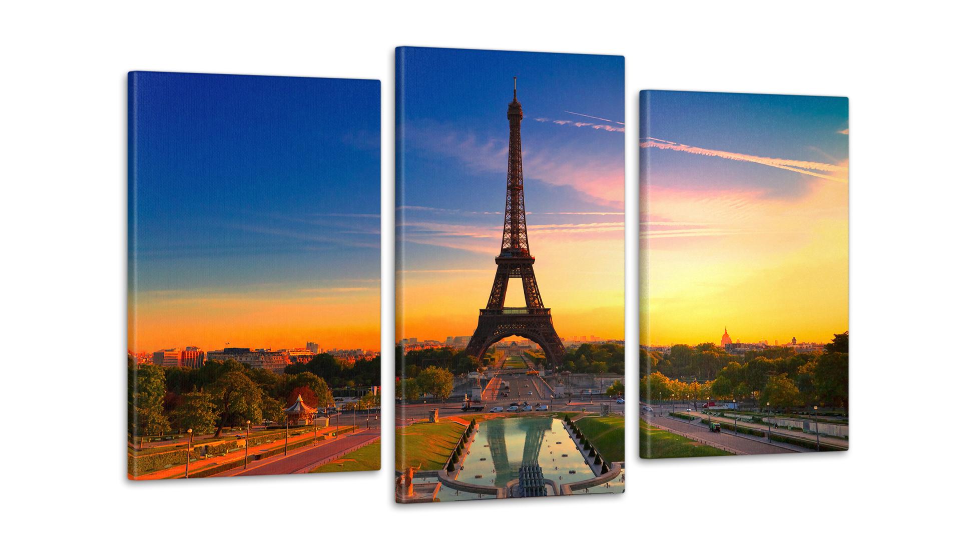 Модульная картина Париж 53x100 см (Art-31_3)