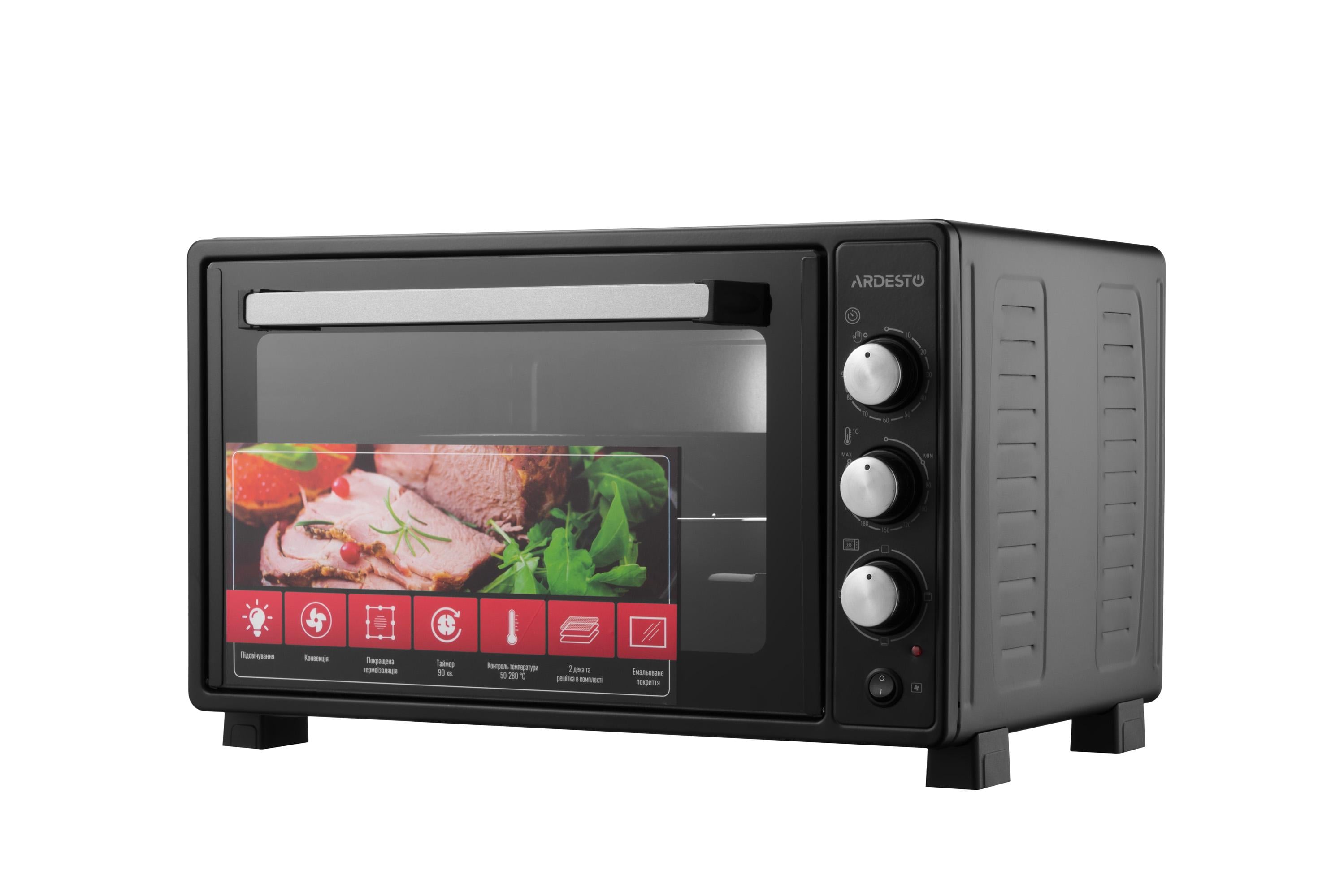 Электрическая печь ARDESTO MEO-N40CB 40 л 1300 Вт с конвекцией Черный (34618447) Электрическая печь ARDESTO MEO-N40CB 40 л 1300 Вт с конвекцией Черный (34618447)