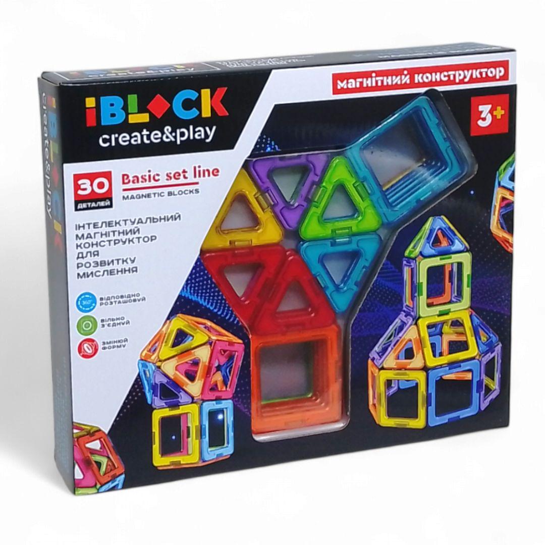 Конструктор Кольорові магніти 30 дет. (22392097) Конструктор Кольорові магніти 30 дет. (22392097)