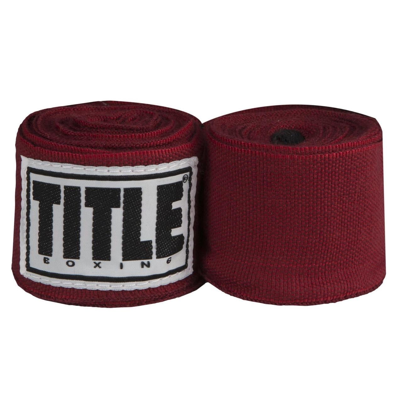 Бинти для боксу TITLE Boxing Select 180" Semi Elastic Mexican 4,5 м Maroon (3019820515) Бинти для боксу TITLE Boxing Select 180" Semi Elastic Mexican 4,5 м Maroon (3019820515)