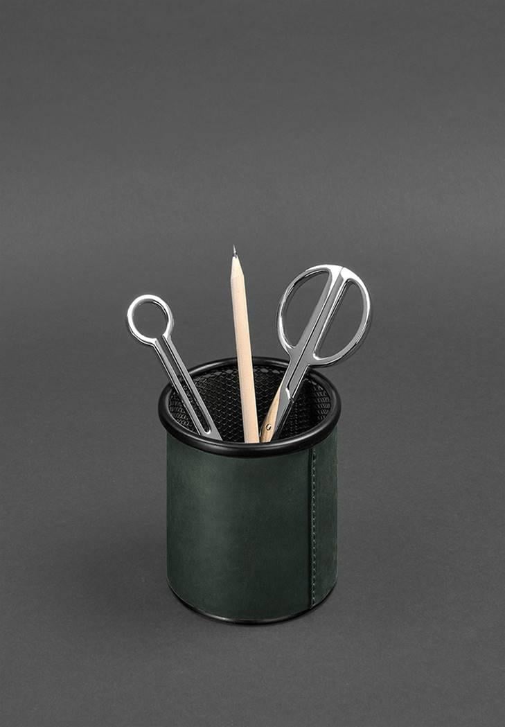 Набор для рабочего стола из натуральной кожи 1.0 Crazy Horse Зеленый (A-027507) - фото 8 Набор для рабочего стола из натуральной кожи 1.0 Crazy Horse Зеленый (A-027507) - фото 8