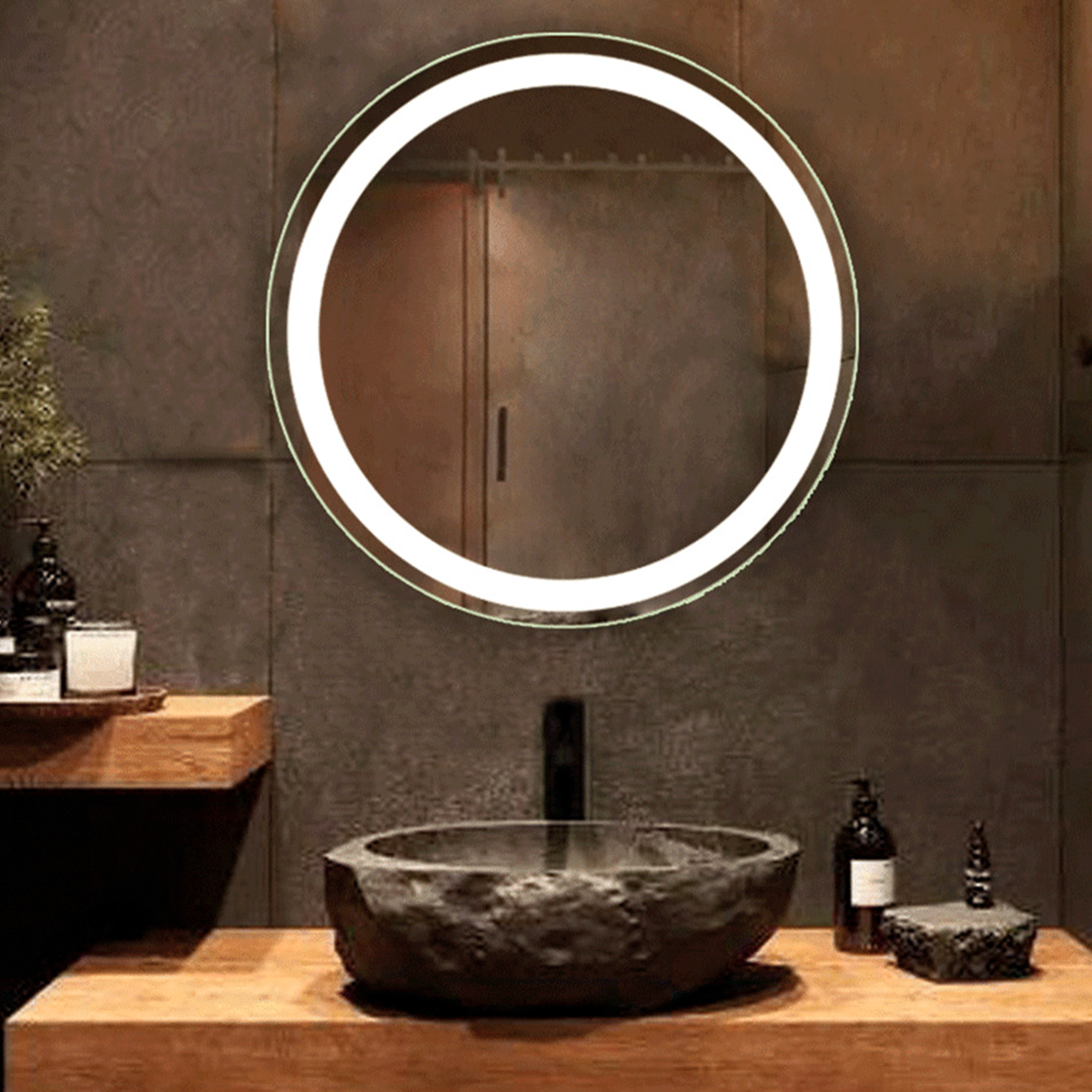 Зеркало в ванную/спальню/прихожую Led с подсветкой без выключателя 700x 700 мм (ZSD-061-70) Зеркало в ванную/спальню/прихожую Led с подсветкой без выключателя 700x 700 мм (ZSD-061-70)