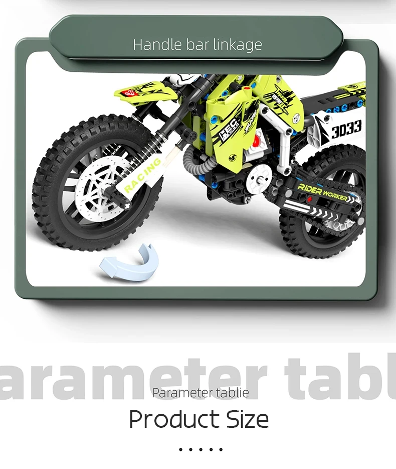 Конструктор горный мотоцикл Kawasaki 476 дет. (КЛ011) - фото 7 Конструктор горный мотоцикл Kawasaki 476 дет. (КЛ011) - фото 7