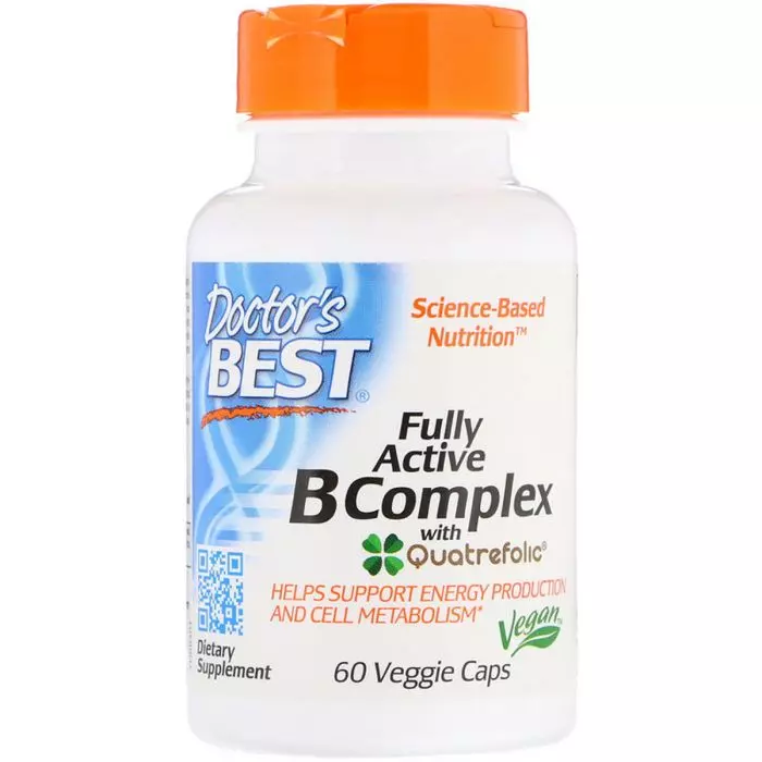 B-Комплекс Doctor's Best Fully Active B Complex 60 гелевих капсул (DRB00501)