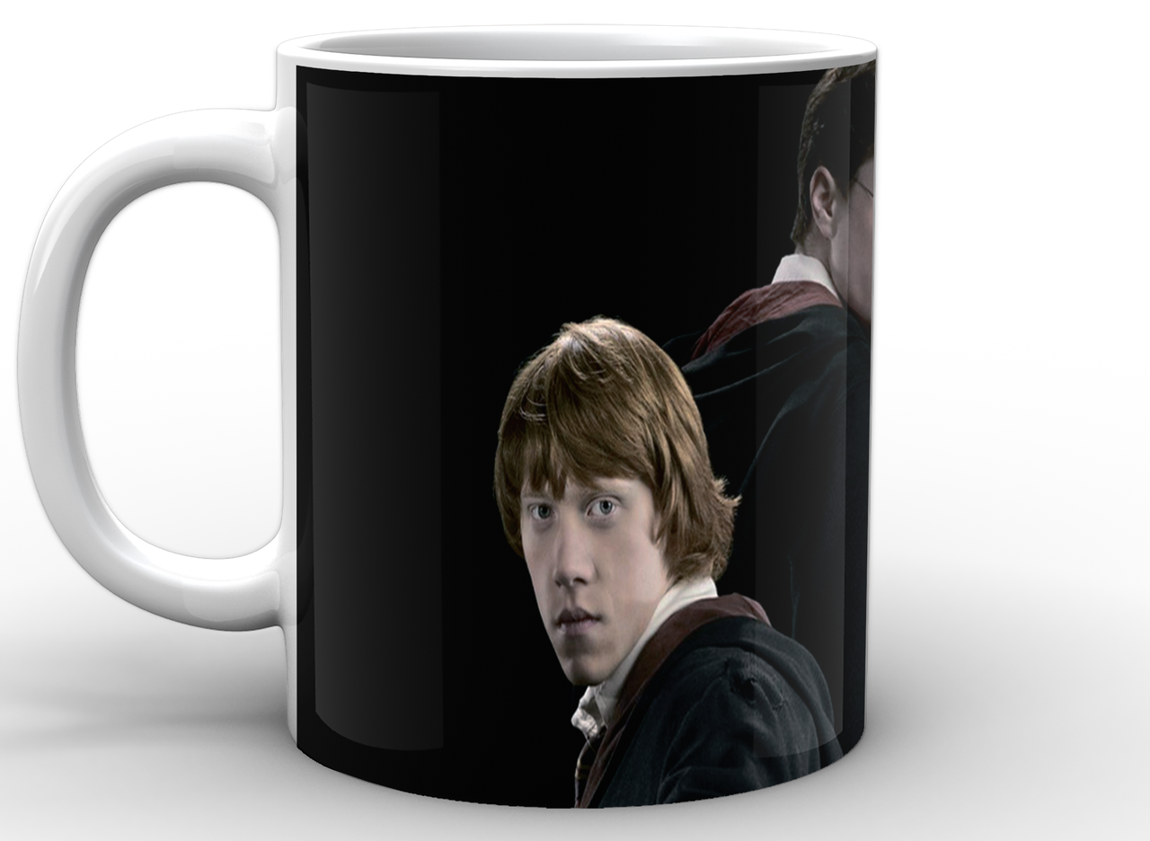 Чашка GeekLand Harry Potter на черном фоне 330 мл (HP.02.011)