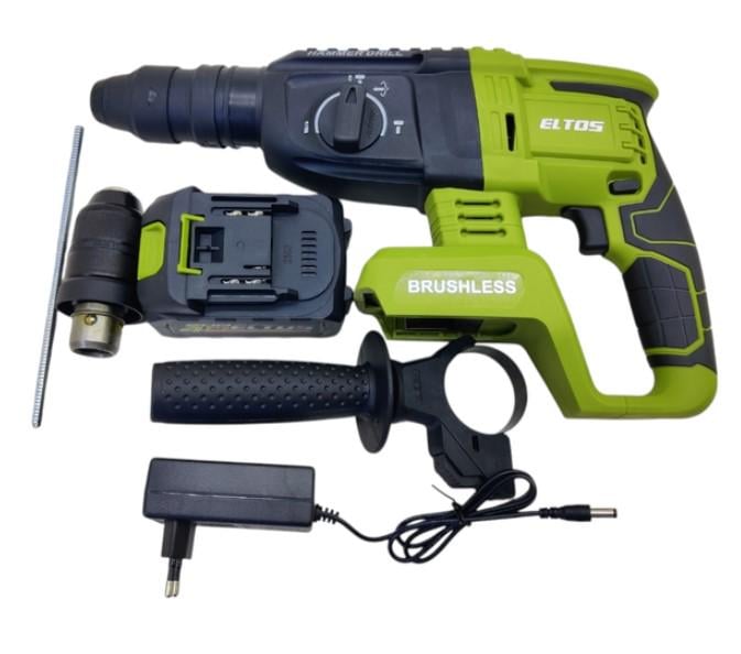 Перфоратор акумуляторний Eltos ПА-20/26DFR BL DFR-патрон 20В (56547) - фото 3 Перфоратор акумуляторний Eltos ПА-20/26DFR BL DFR-патрон 20В (56547) - фото 3