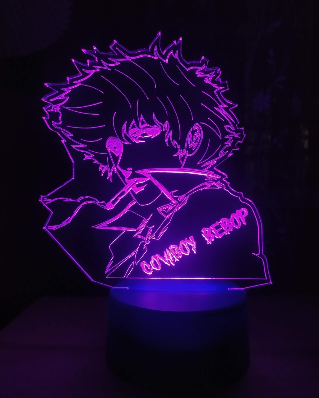 3d-ночник Аниме Ковбой Bebop несколько подсветок/батарейка/сеть 220V (1811719332)