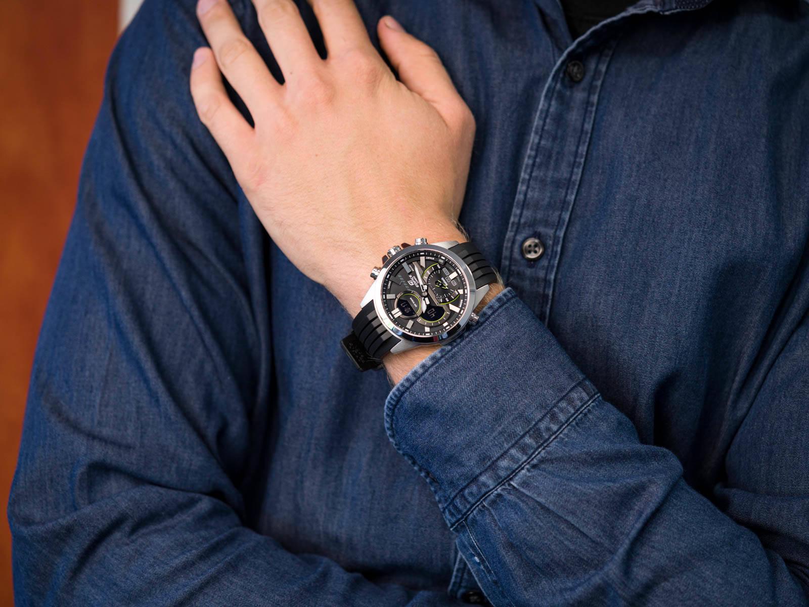 Часы Casio Edifice ECB-30P-1AEF (4841) - фото 3 Часы Casio Edifice ECB-30P-1AEF (4841) - фото 3