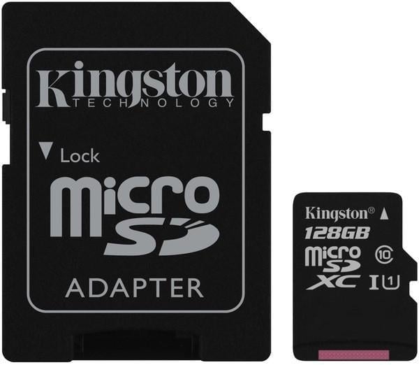 Карта памяти Kingston MicroSDXC 128GB UHS-I U1 CANVAS select (1092625764)