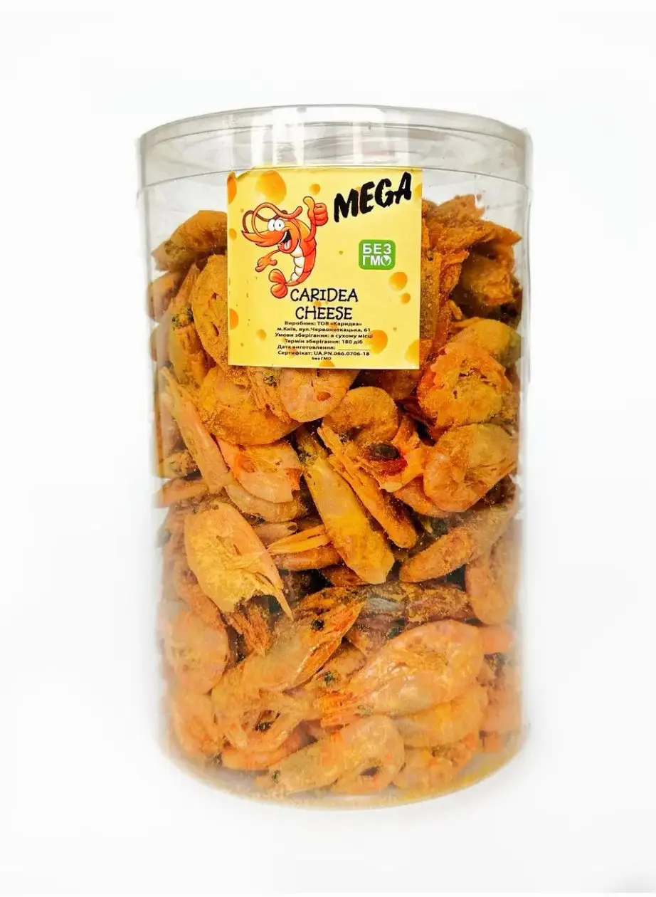 Креветка сушена у тубусі Сир 500 г