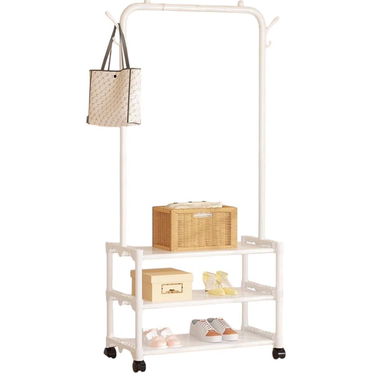 Вешалка-стойка для одежды и обуви Multifunctional Shoe&Hat Rack 56х34,5х162 см (R93316) - фото 1 Вешалка-стойка для одежды и обуви Multifunctional Shoe&Hat Rack 56х34,5х162 см (R93316) - фото 1