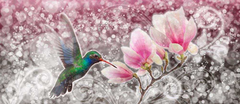 Фотообои Artside Птичка на ветке 906202018d Фотообои Artside Птичка на ветке 906202018d