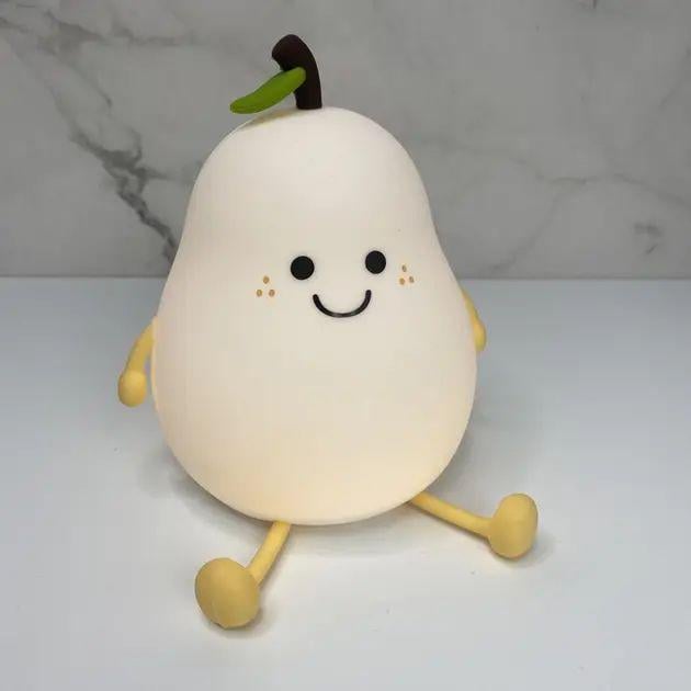 Ночник Груша LED L40 сенсорный аккумуляторный с 3 режимами яркости силиконовый 13х11х9,7 см