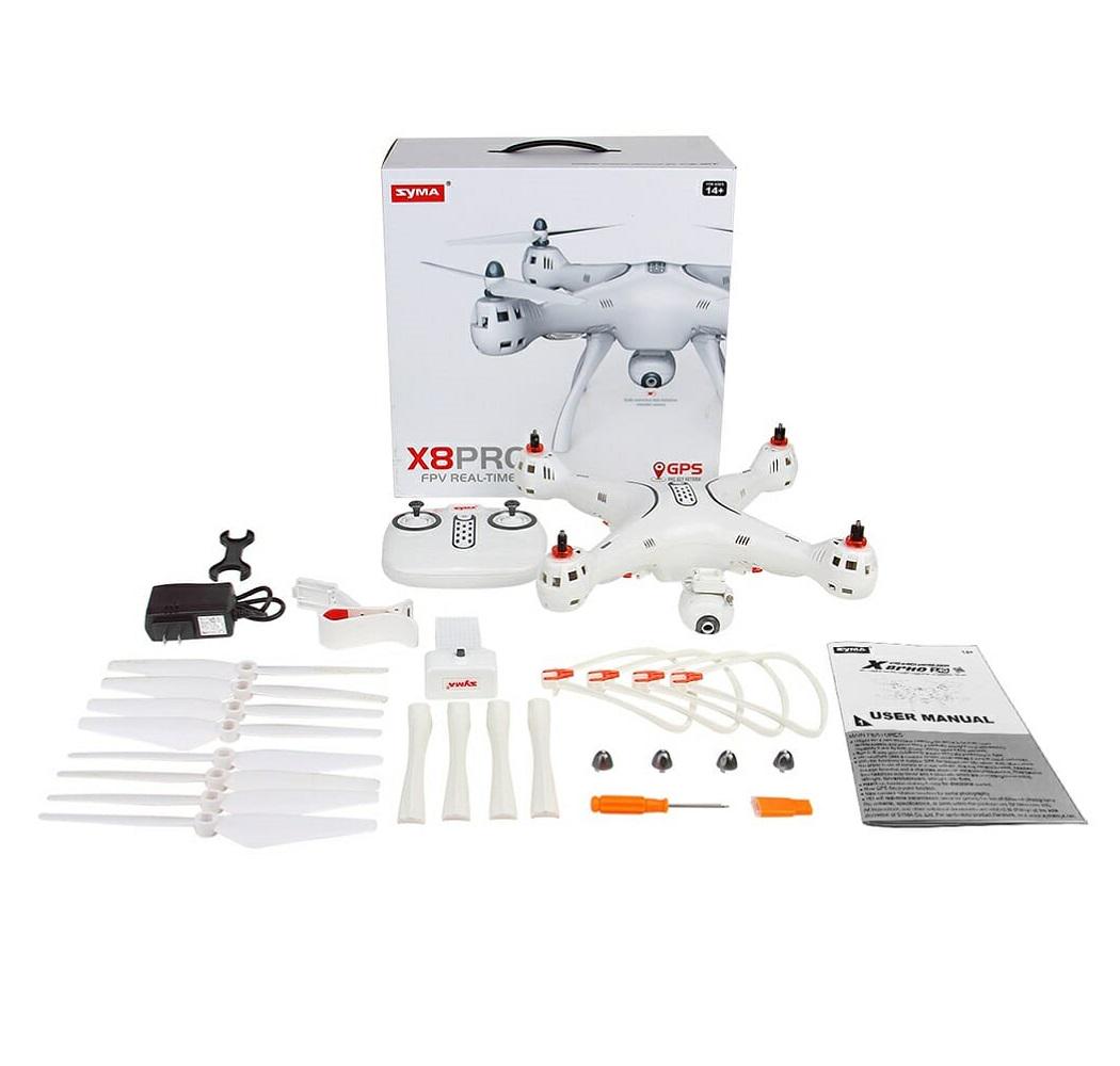 Квадрокоптер Syma X8 PRO с модулем GPS Белый - фото 6