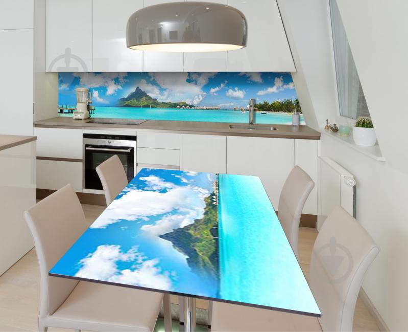 Наклейка 3Д виниловая на стол Zatarga «Мальдивский рай» 650х1200 мм (Z184037/1st)