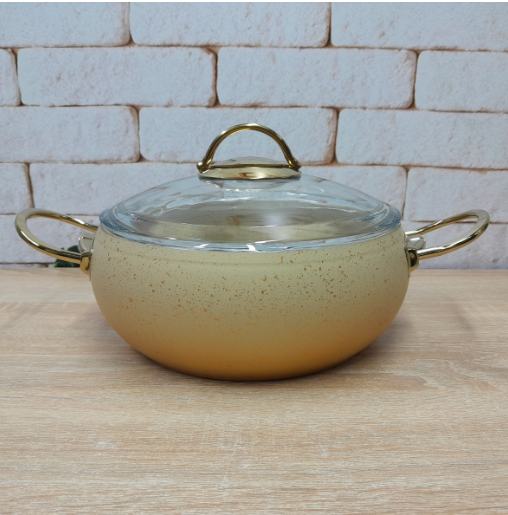 Каструля з кришкою OMS з антипригарним покриттям для газу і індукціі 2 л Cream (3141-IND-18-Cream) - фото 4 Каструля з кришкою OMS з антипригарним покриттям для газу і індукціі 2 л Cream (3141-IND-18-Cream) - фото 4