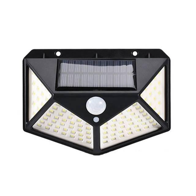 Светильник на солнечной батарее Solar Wall Lamp с датчиком движения 100 LED 3 режима влагозащита IP65