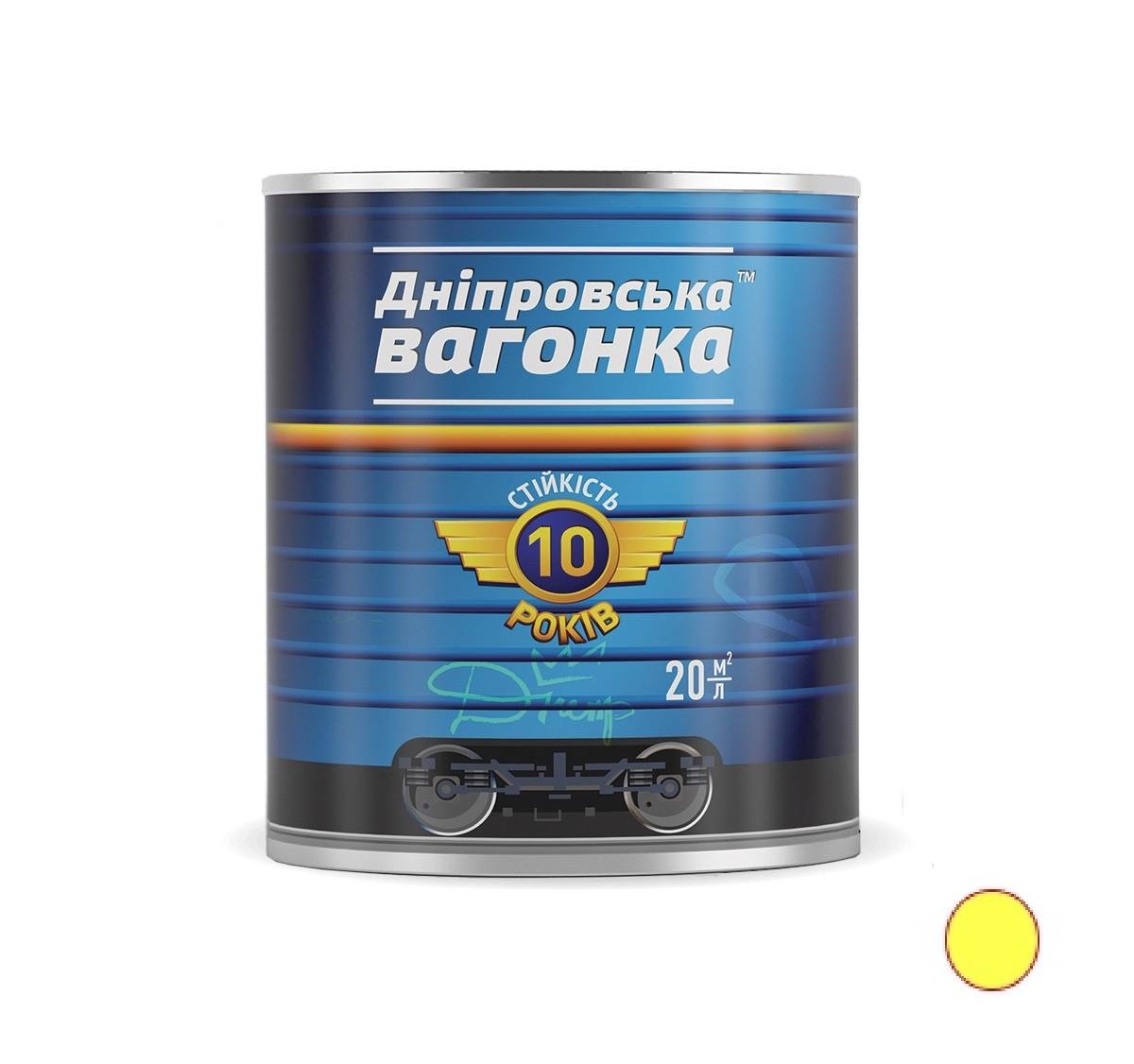 Фарба Дніпровська Вагонка ПФ-133 2,5 л Жовтий