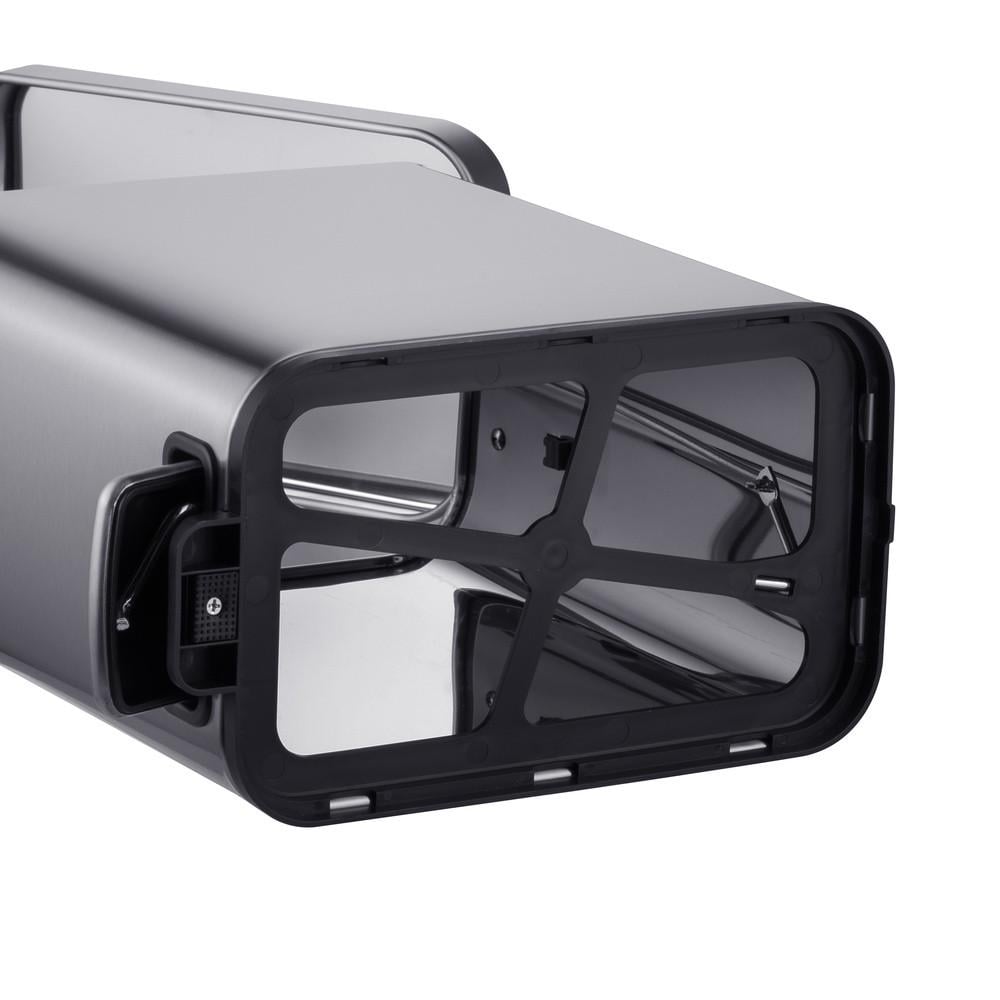 Відро для сміття з плавним закриттям MIXXUS Premium Quadro-TC0105 SS Color прямокутне 5 л Нержавіюча сталь (MI7062) - фото 2 Відро для сміття з плавним закриттям MIXXUS Premium Quadro-TC0105 SS Color прямокутне 5 л Нержавіюча сталь (MI7062) - фото 2