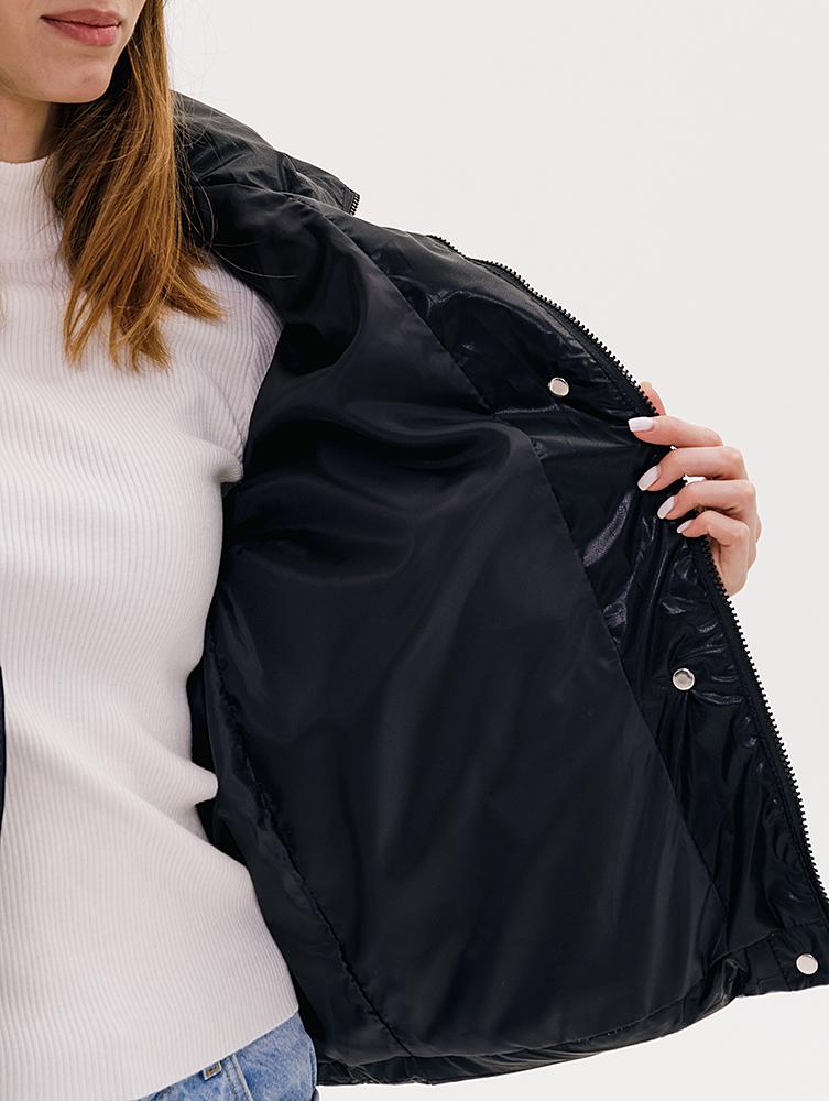 Куртка женская р. 44 Черный (SKT000917992) - фото 7 Куртка женская р. 44 Черный (SKT000917992) - фото 7