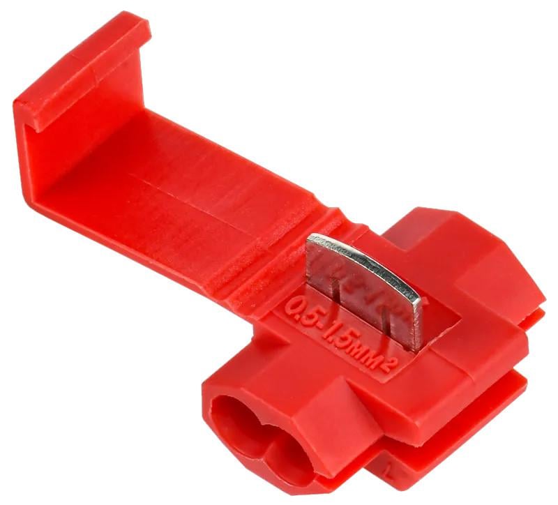 Зажим-ответвитель УЭК ЗПО-2 0.5-1.5 мм кв 100 шт. Красный (UKW10-1-100)