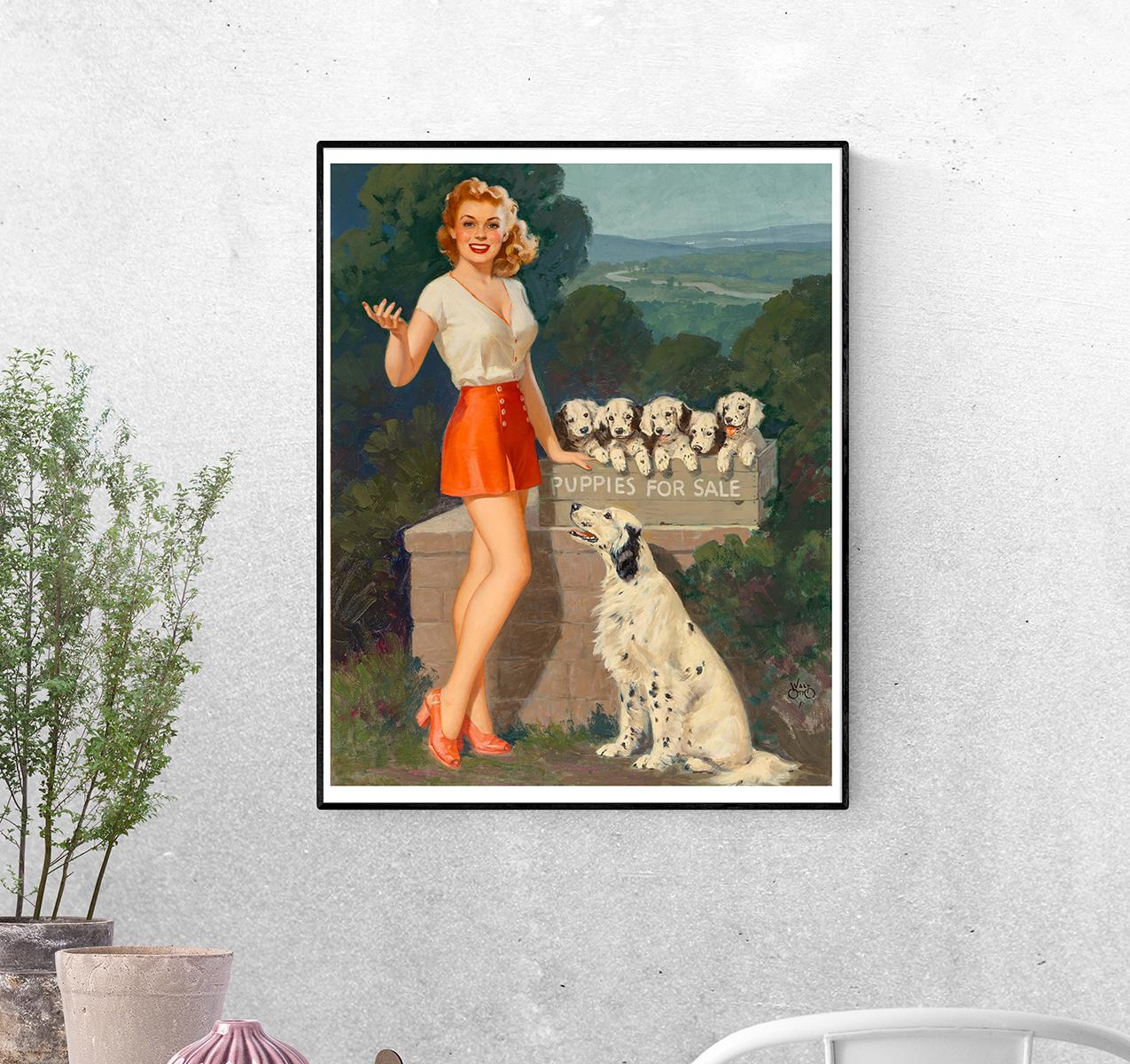 Постер Любительница далматинцев. Уолт Отто формат А-3 (pin_up010183_Poster)