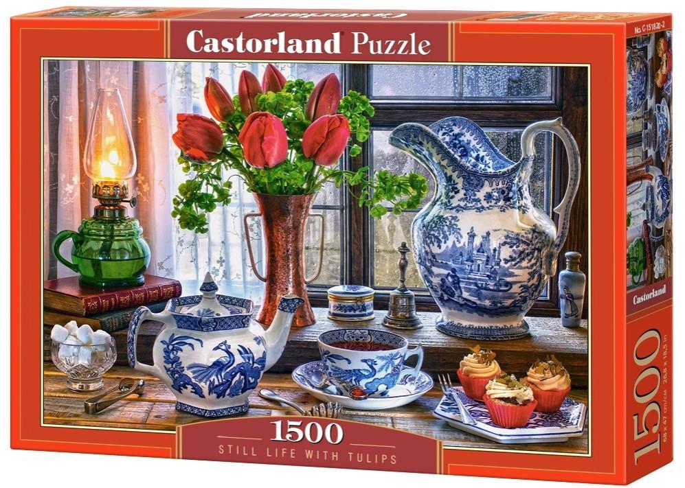 Пазл Castorland Натюрморт с тюльпанами 1500 дет.