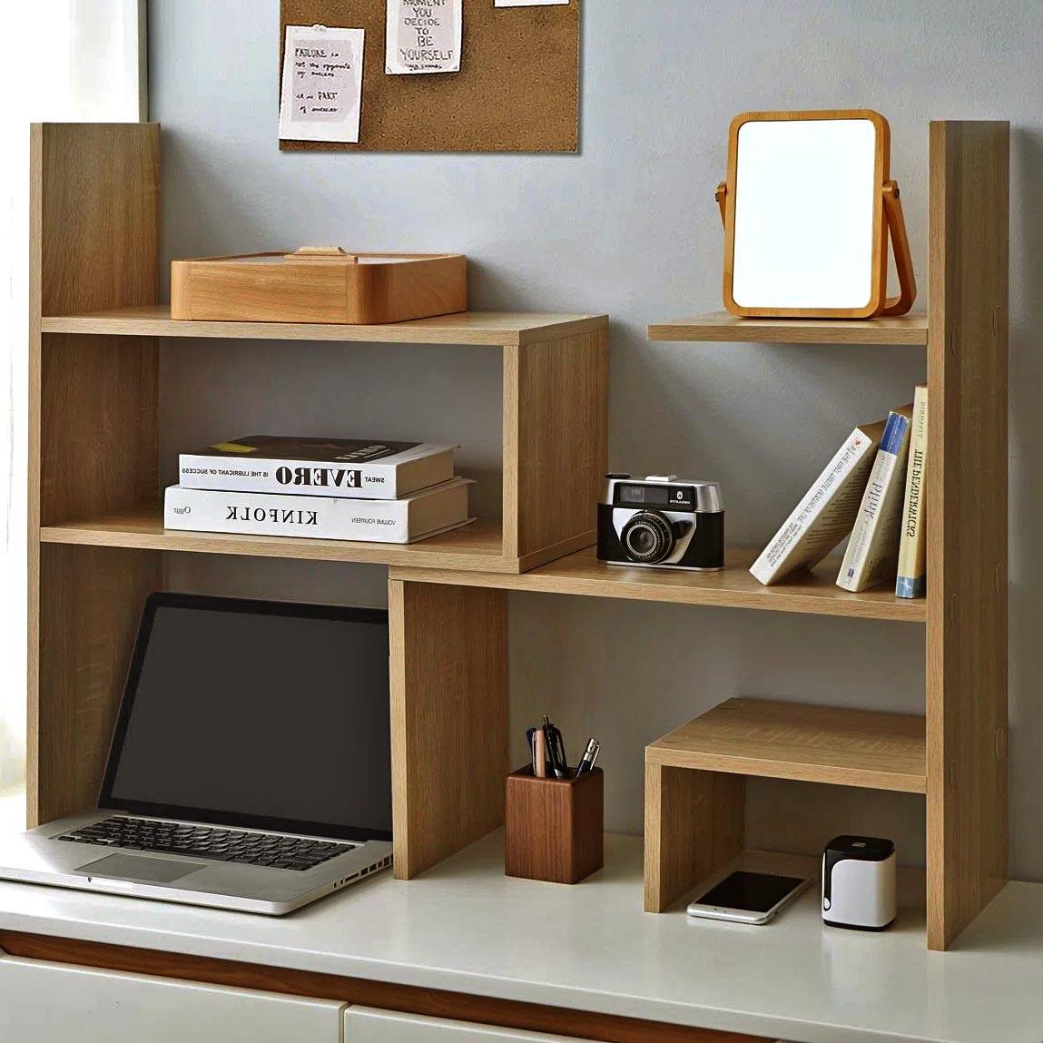 Полка-надстройка настольная из дерева Лесконт сиена (АКД-002505)