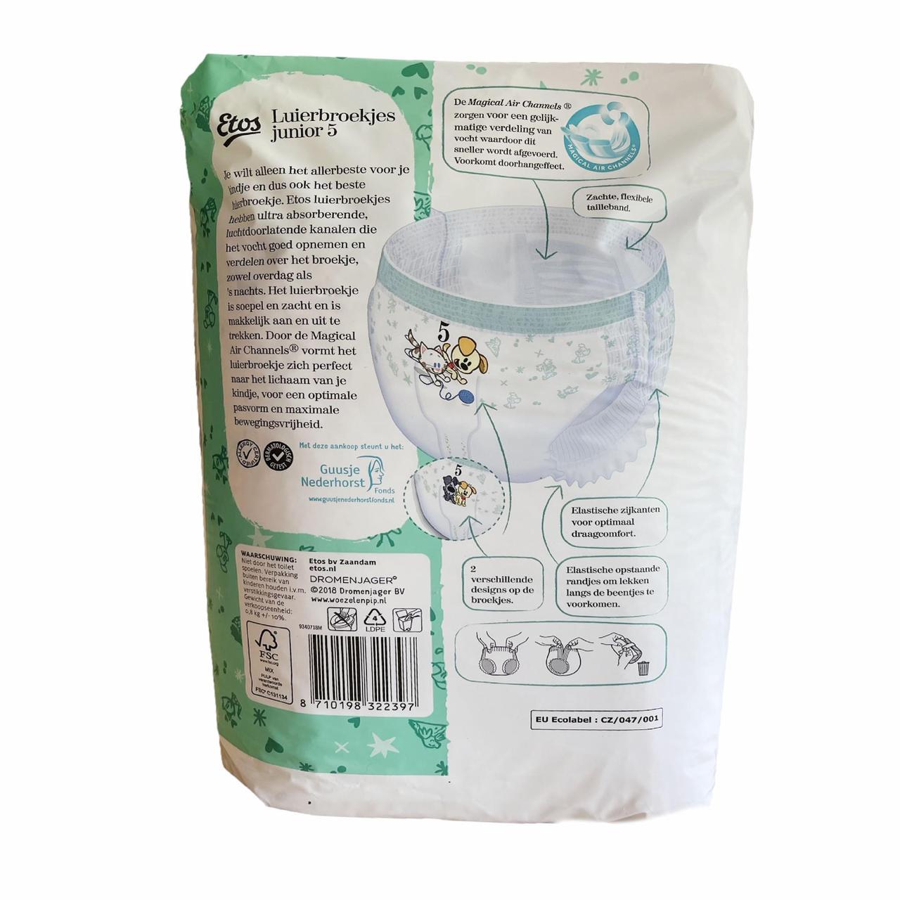 Підгузки-трусики Etos 5 Junior 12-18 кг 66 шт. (2599273652) - фото 2 Підгузки-трусики Etos 5 Junior 12-18 кг 66 шт. (2599273652) - фото 2