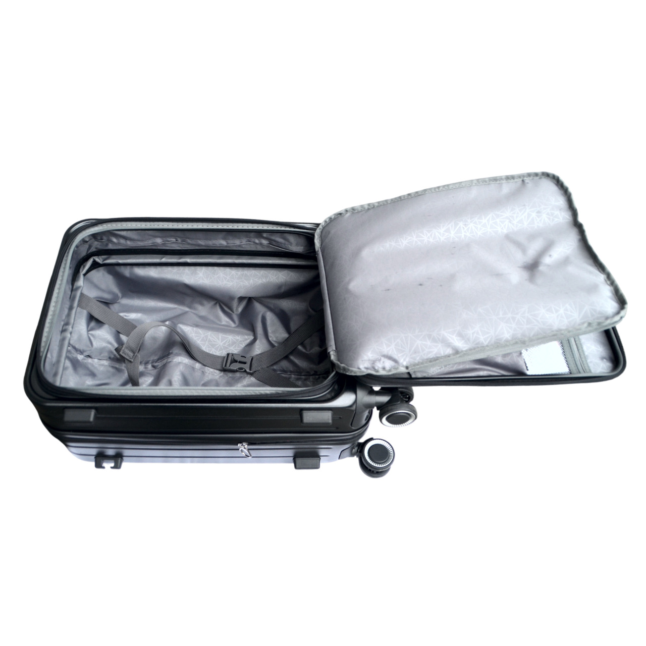 Чемодан ручная кладь Derby 092401/20 с фронтальным открытием замок TSA с отделом для ноутбука Black (2447983469) - фото 9 Чемодан ручная кладь Derby 092401/20 с фронтальным открытием замок TSA с отделом для ноутбука Black (2447983469) - фото 9