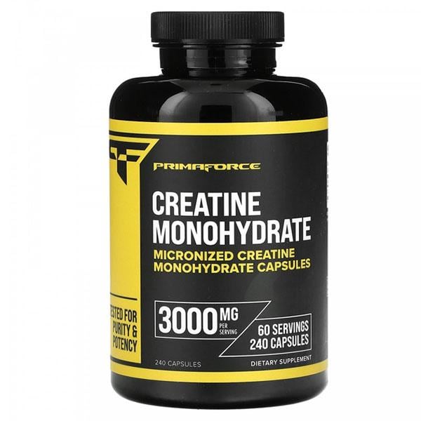 Креатин моногидрат PrimaForce Creatine Monohydrate 750 мг 240 капс. (24159929) Креатин моногидрат PrimaForce Creatine Monohydrate 750 мг 240 капс. (24159929)