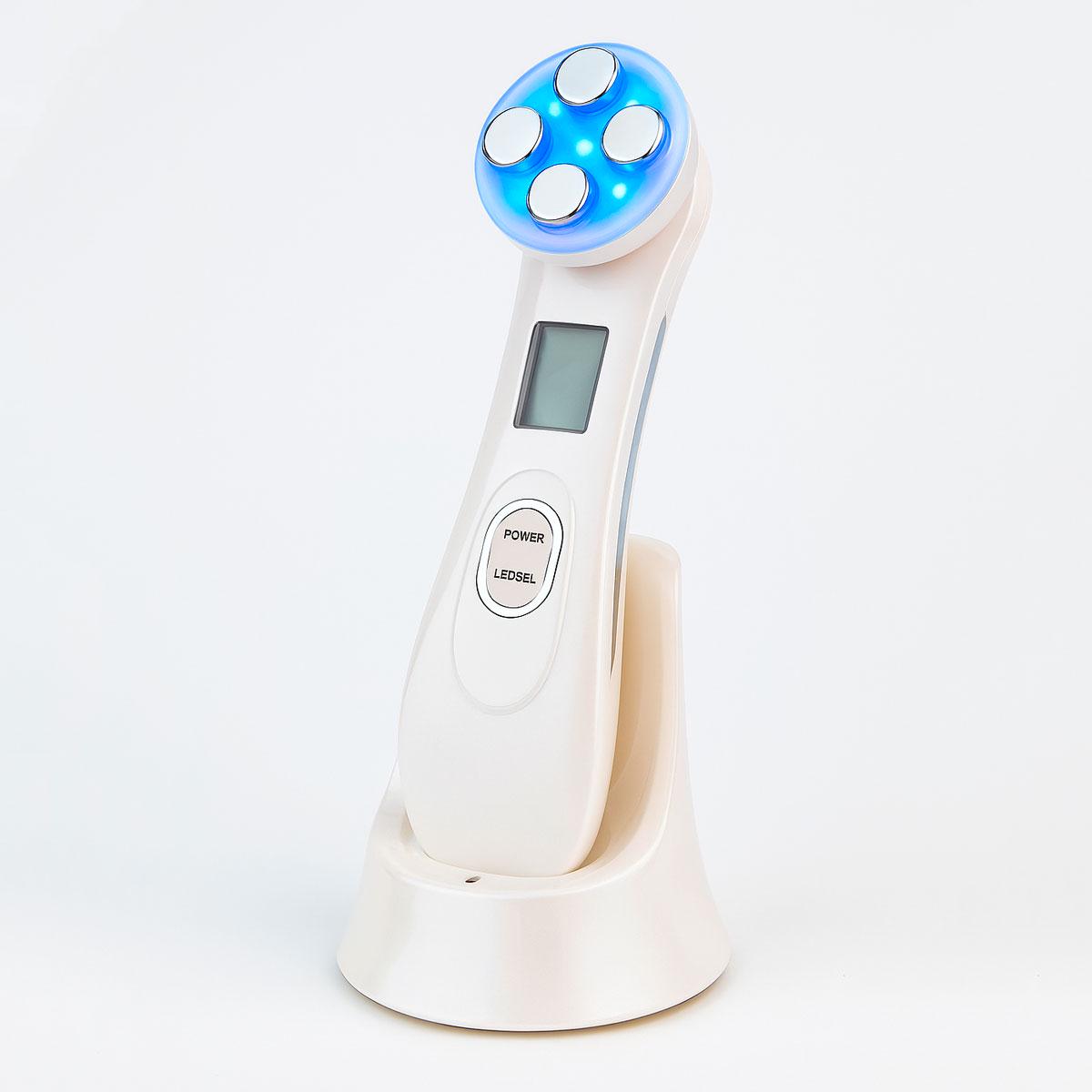 Массажер для лица микротоковый Radio Freguency Instrument 5в1 с эффектом лифтинга (1011100-White) Массажер для лица микротоковый Radio Freguency Instrument 5в1 с эффектом лифтинга (1011100-White)