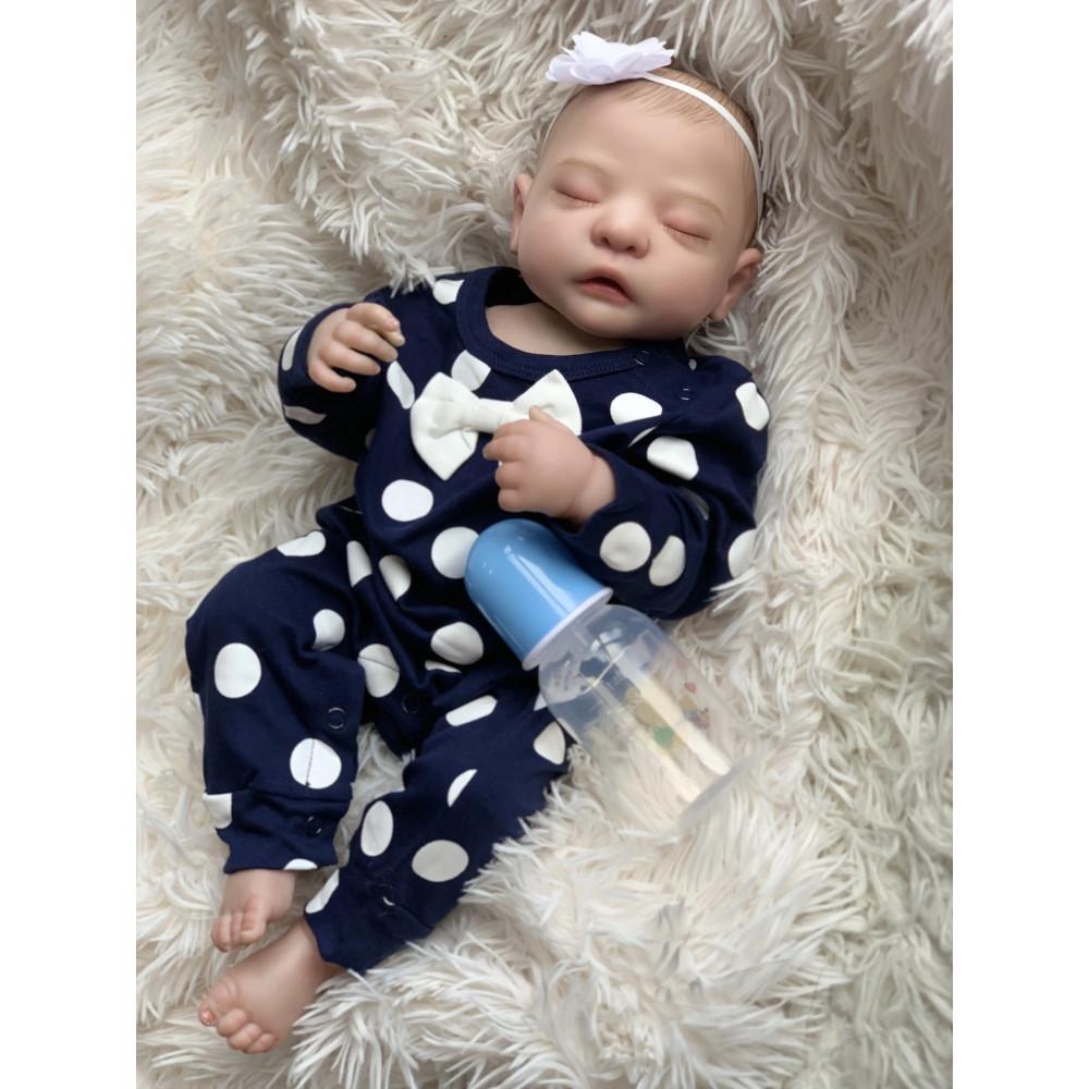 Кукла силиконовая коллекционная Reborn Хейли виниловая 50 см