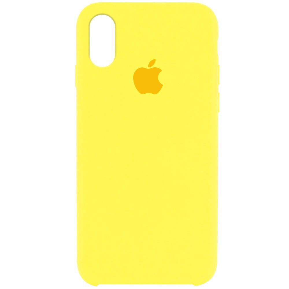 Оригінальний силіконовий чохол на Apple Iphone XS Canary Yellow