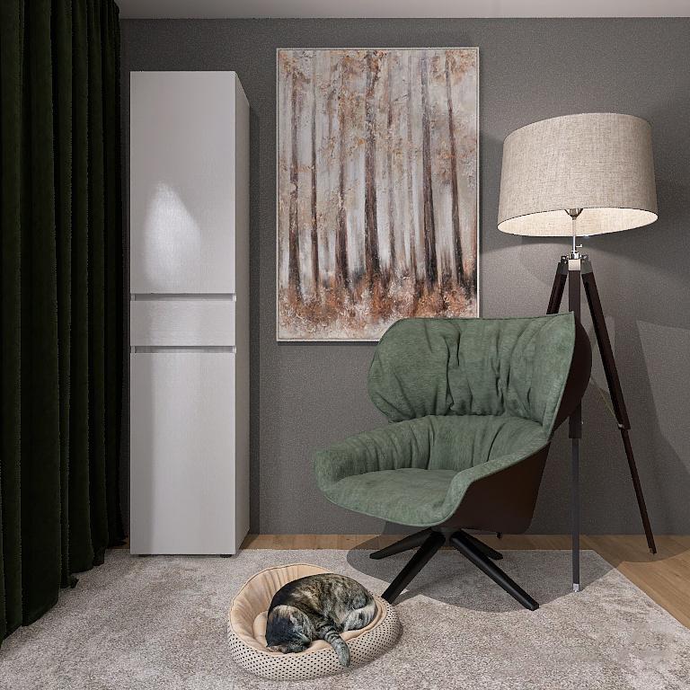 Пенал Everest Лайт ПЛ-1 закрытый 450х360х2080 мм Нимфея альба (11131) - фото 3