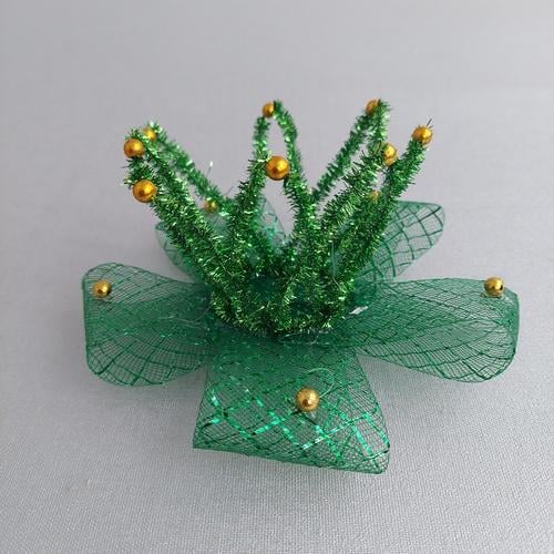 Корона Принцессы для праздника на шпильке Зеленый (210071)