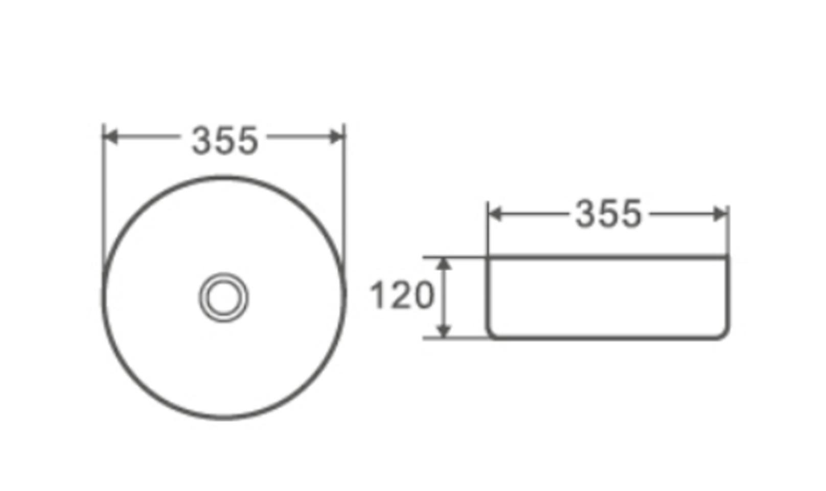 Раковина накладна MIXXUS Premium Topper-0101 355x355x120 мм Black (MP6490) - фото 2 Раковина накладна MIXXUS Premium Topper-0101 355x355x120 мм Black (MP6490) - фото 2