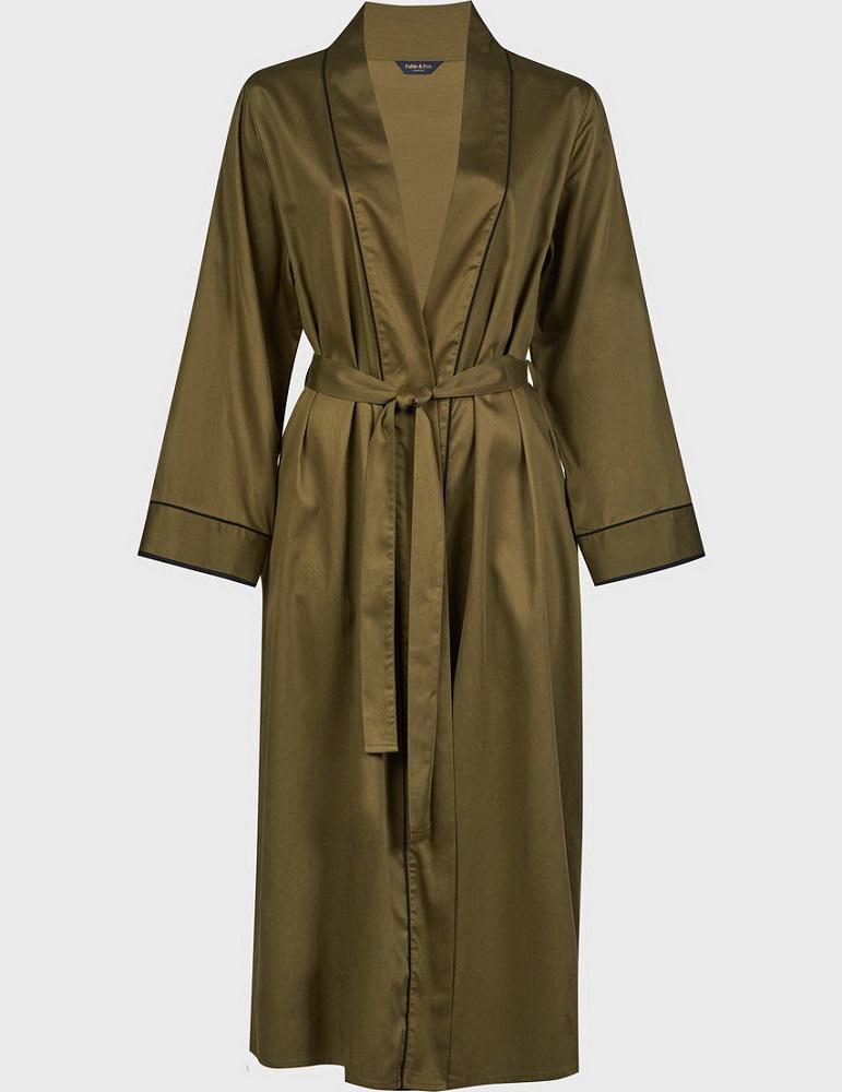 Халат женский Fable&Eve Kensington 1473 10 S Оливковый (5051877329843)