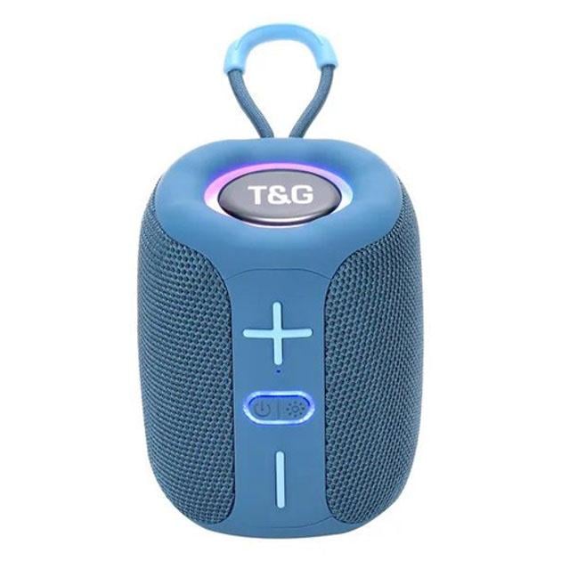 Колонка портативна з RGB підсвічуванням/акумуляторна TG658 8W Синій - фото 1