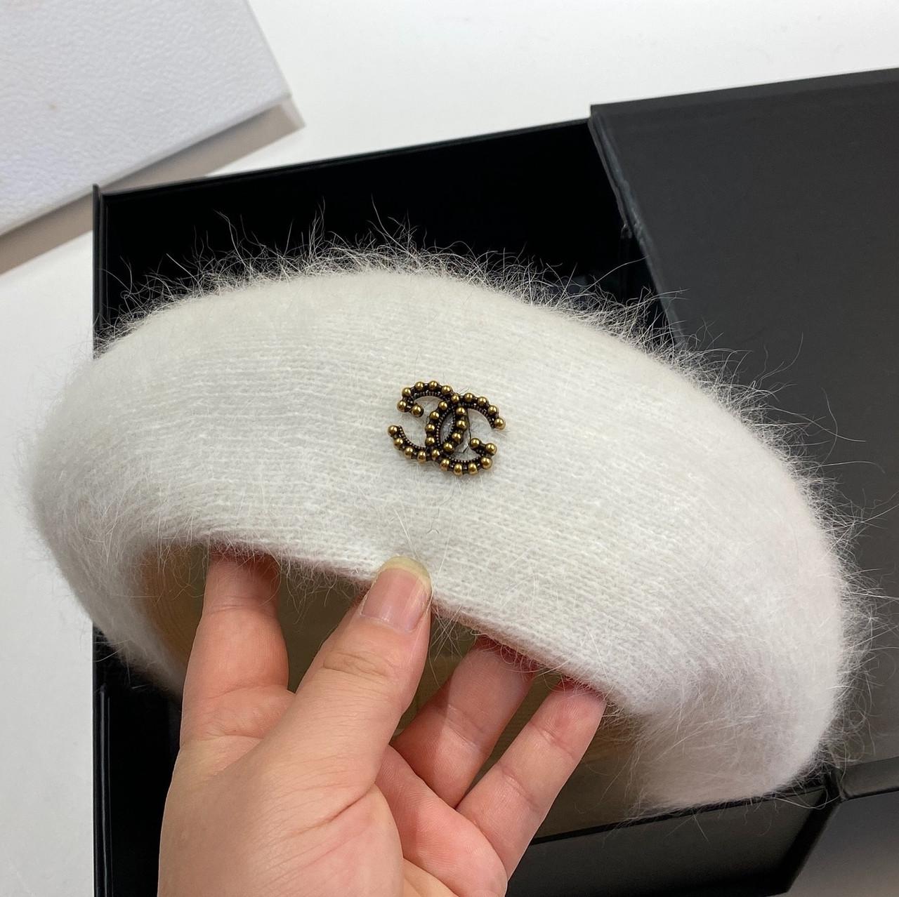 Берет женский ангоровый ANGORA BERET Белый - фото 2