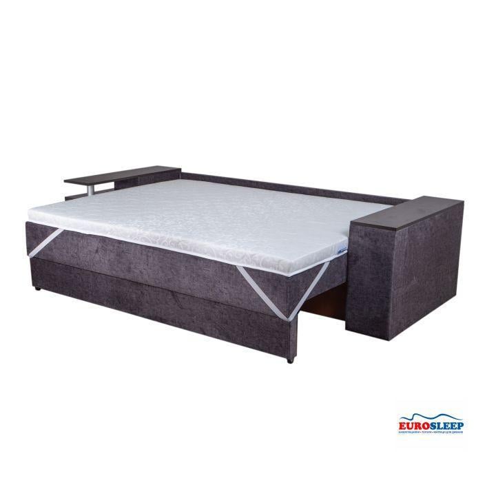 Матрац тонкий на диван футон/топер Eurosleep Super Strong 6 см 3/3 чохол трикотажний 150х200 см (10015895) - фото 3