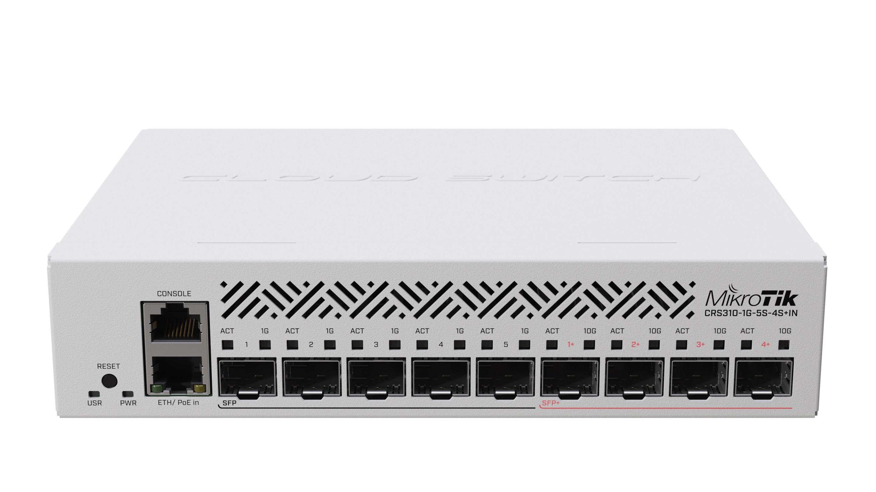 Коммутатор MikroTik CRS310-1G-5S-4S+IN Коммутатор MikroTik CRS310-1G-5S-4S+IN