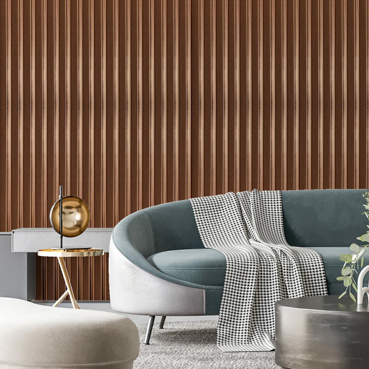 Рельс декоративный PS 2900х120х20 мм Под коричневую кожу с бронзой (SW-00002147) - фото 7 Рельс декоративный PS 2900х120х20 мм Под коричневую кожу с бронзой (SW-00002147) - фото 7