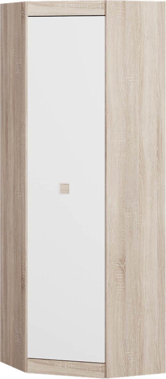Шафа кутова Еверест Соната 70х70х205,5 см Дуб сонома/Білий (2450548)