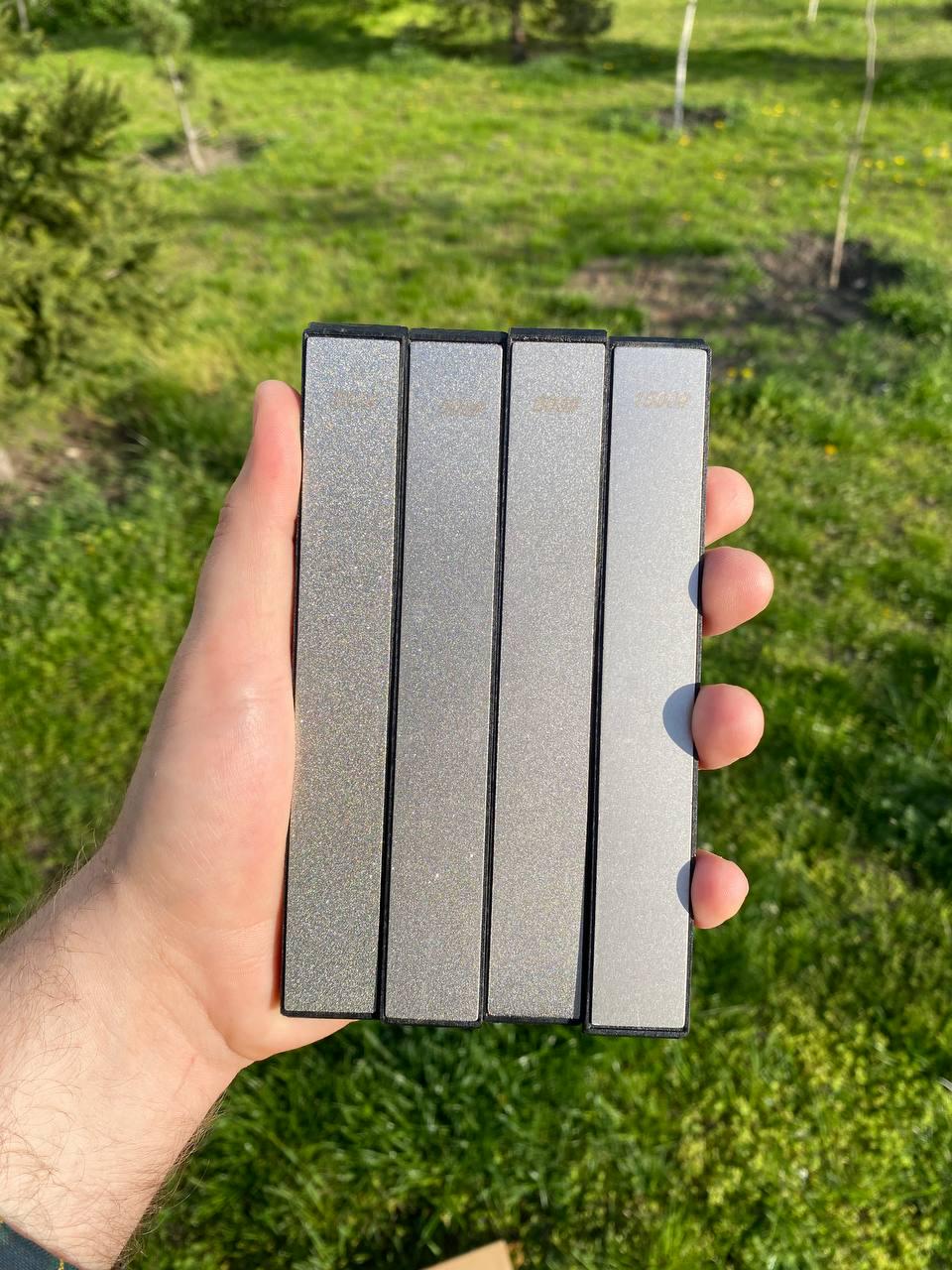 Набор алмазных брусков для заточки ножей с зернистостью 200/500/800/1500 4 шт. (27074441) - фото 6